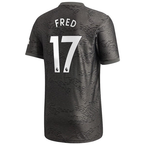 Camiseta Manchester United NO.17 Fred Replica Segunda Ropa 2020/21 Negro